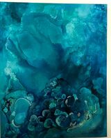Under The Sea Big Blue 150 x 100 cm oil