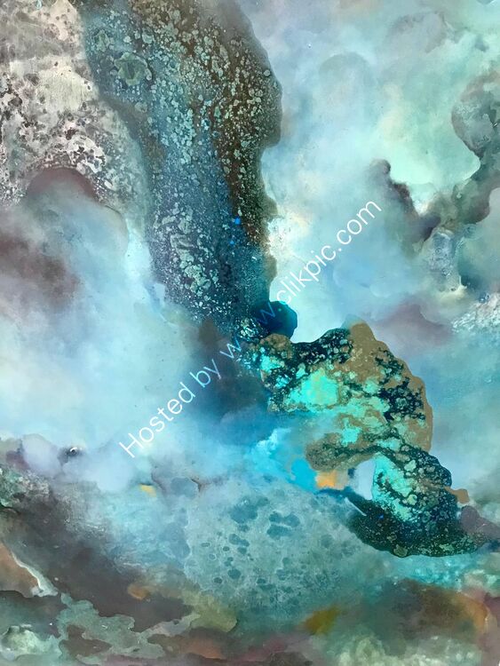 Under The Sea Moody 76 x 101 cm oil
