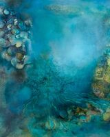 Under The Sea Blue Hug 96 x 96 cm oil