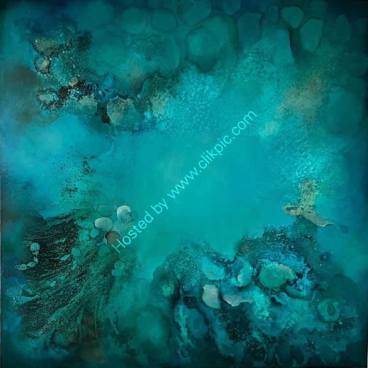 Under The Sea 023 96 x 96 cm oil