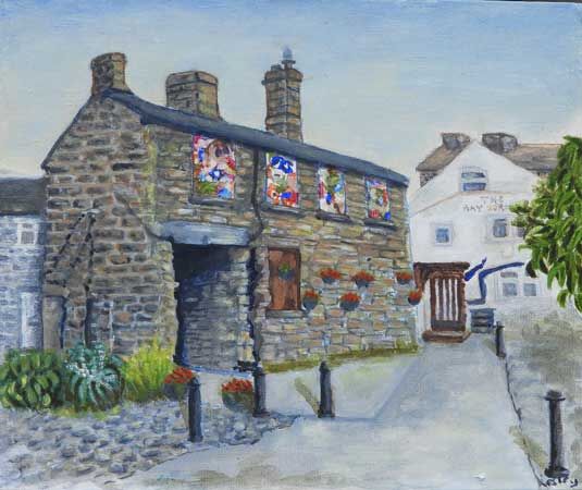 Derelict building, Bay Horse passage, Otley