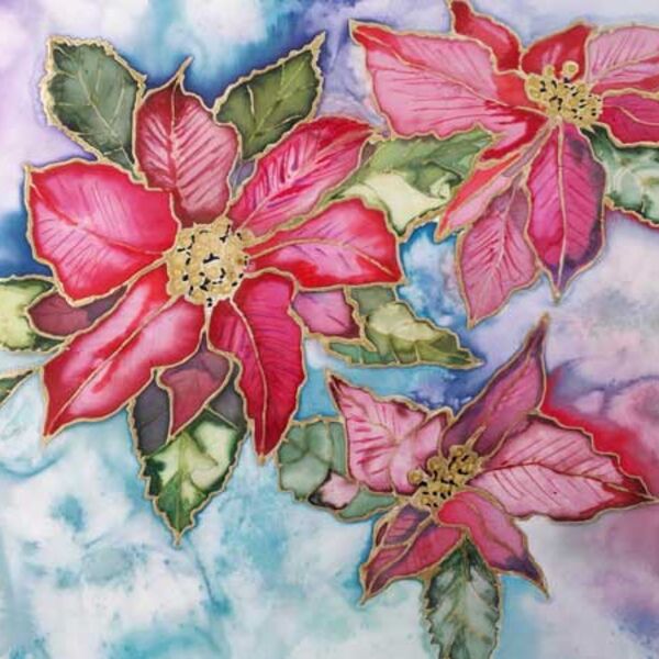 Christmas Poinsettias - Card entry