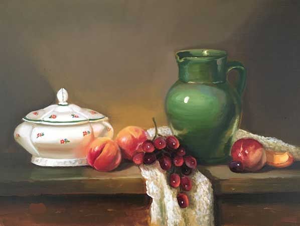 Green Jug and Nctarines