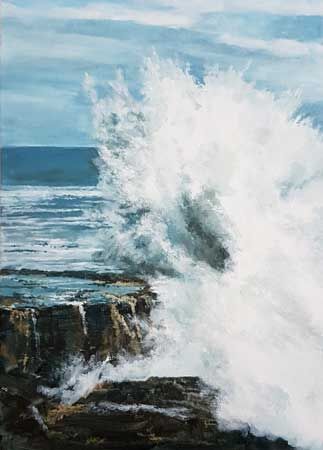 Atlantic Wave, Cornish coast in spring - HIGHLY COMMENDED