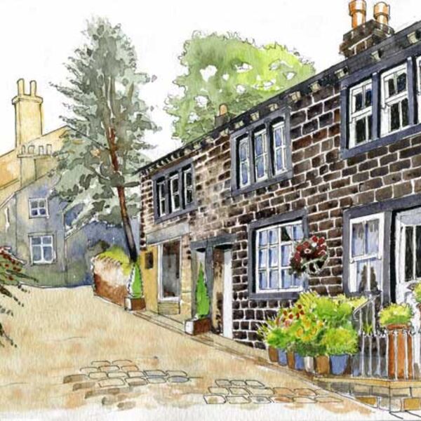 Cottages in Haworth Main Street