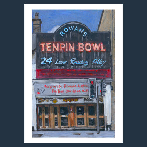 Rowans Bowling Lanes - Limited edition reproduction print - £65 - £120