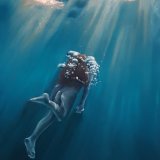 surfacing, copper and pastel, framed, 48x82cm (sold)