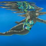 Blue Hawaiian, 96x74cm, framed, price on application