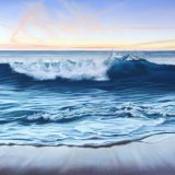 twilight wave 115x65cm (sold)