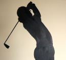 Silhouette of Rory McIlroy (Close up)