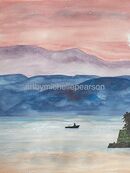 Sunset Haze (watercolour and ink)