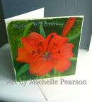 Hand painted birthday card