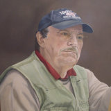 "Self Portrait - At Work" - Oil Painting