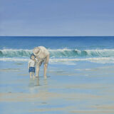 "Grandfather & Child" - Oil Painting