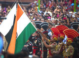 wagah border closing ceremony