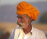 the orange turban pushkar