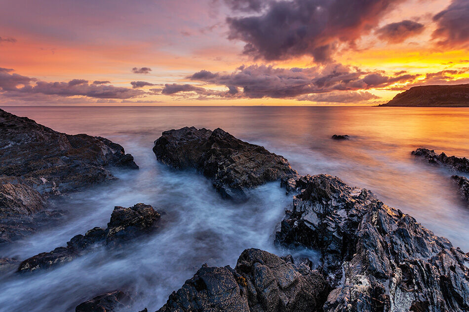 Sunrise at Culdaff beach, Inishowen, County Donegal