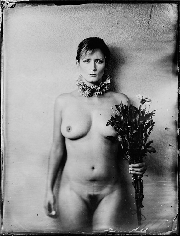 "Steph with bouquet"