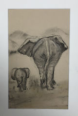 Traveling on by Laurette Cowan- Pastel