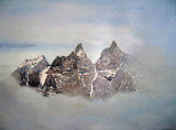 Dent du Midi by Cherie Chapman - Watercolour & Pastel