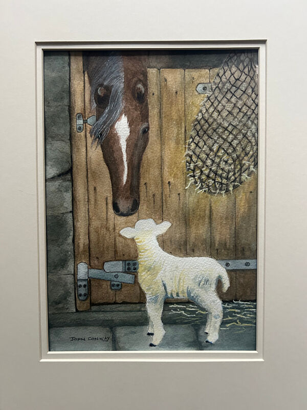 John Conway Horse and Lamb Watercolour 2026