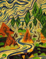 Landscape Structure by Colin Norman - Ink Pencils