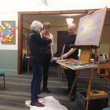 Mar 2016 Greg Howard with Helen and Jenifer @ Pastel Demo