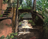 Mill Race by Angela Dixon - Mixed Medium