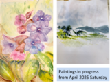 Paintings in progress April 2025
