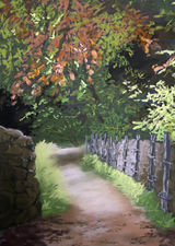 Red Bank by Cherie Chapman - Pastel