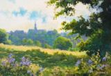 Summer Landscape Dinan France by Stuart Gray - Watercolour