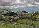 The Howgills from Cautley by Liz Clarke - Pastel