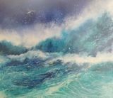 Waves & Sea Gull by Ruth Kidd