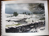 Winter Landscape around Raber Top Ingleton