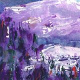 Snow on the Hills  SOLD
