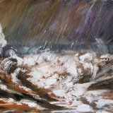 Storm  on  the  Beach   SOLD