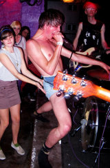 Enjoying the live music