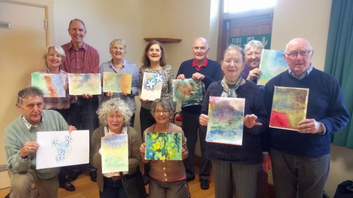 Experimental Watercolours Workshop with Overton Art Group