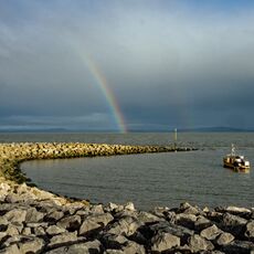 Rainbow over Morecambe Bay
