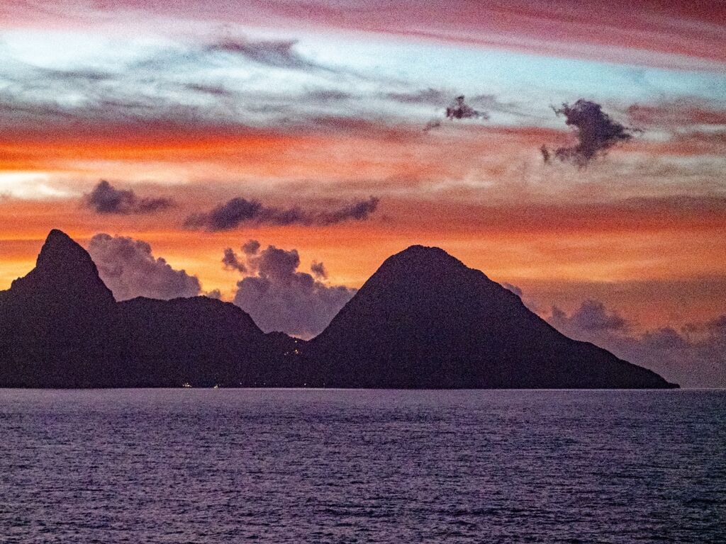 Sunrise Over St. Lucia