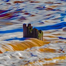 Long Exposure of Broken Groyne