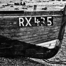 Remains of RX435 at Dungeness