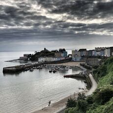 Tenby Harbour, Snapseed Edit