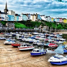 Tenby Harbour, Snapseed Edit