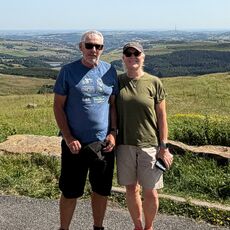 Me and Mrs M at Holme Moss