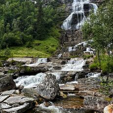 Tvindefossen Waterfall