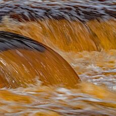 The River Ure below Aysgarth top falls 2