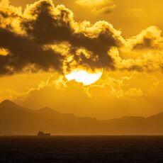 Sunrise Philipsburg St Maarten 1 Dec 2024 Sun in Centre