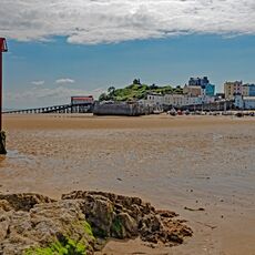 Tenby Beach Looking Towards The Harbour
