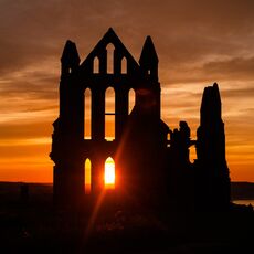 Whitby Abbey Sunset